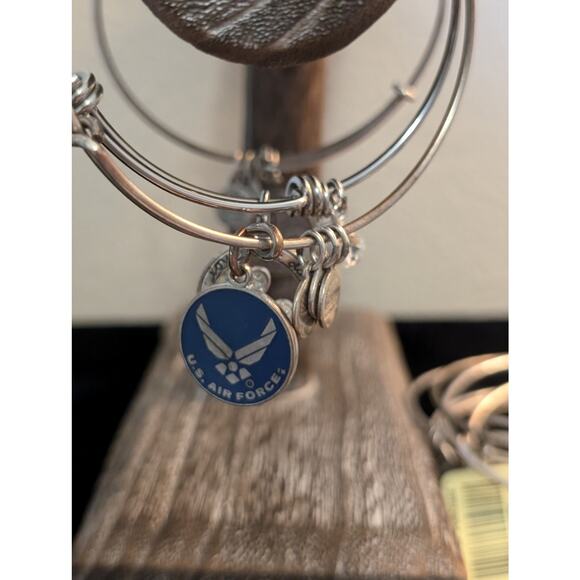 Eleven Alex and Ani Silver Tone Flex Wire Bangle Bracelet Lot - Picture 8 of 10